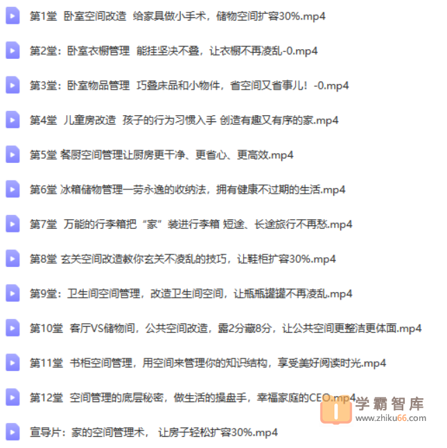 【常青藤爸爸】常爸空间管理收纳术【12节视频已完结】-其它兴趣-第1张