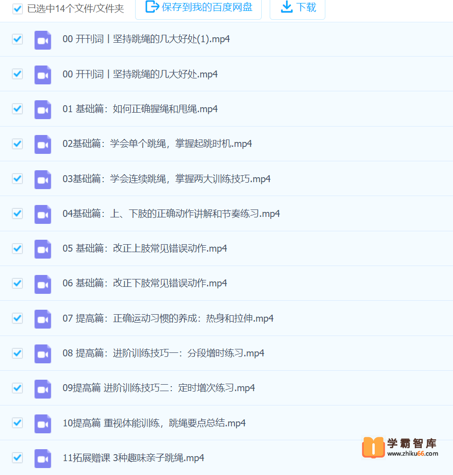 【常青藤爸爸】常爸跳绳训练营【12节视频已完结】-体育运动-第1张