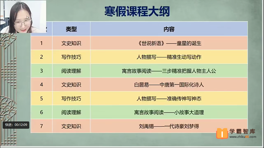【2021年寒假】三年级语文寒假培优班（勤思在线-罗玉清）