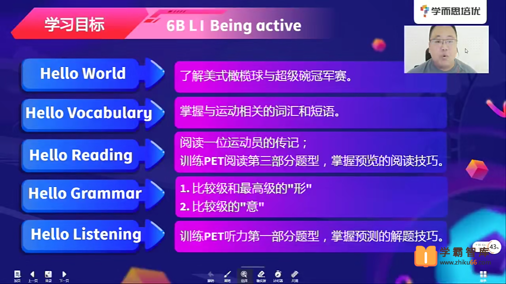 【崔永利英语】2020年暑期五年级升六年级英语创新预备班