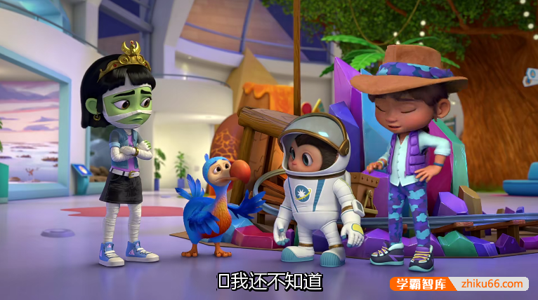 儿童英语启蒙动画片《瑞德莉·琼斯:博物馆守护者 Ridley Jones》第一季英文版全6集-英文动画-第2张