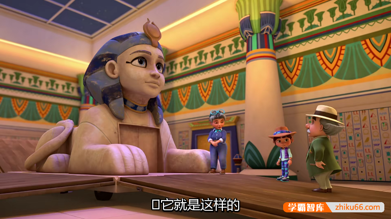 儿童英语启蒙动画片《瑞德莉·琼斯:博物馆守护者 Ridley Jones》第一季英文版全6集-英文动画-第4张