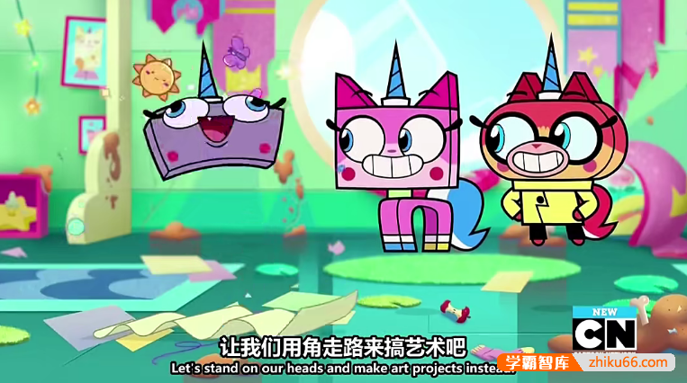 幼儿英语启蒙动画片《独角猫Unikitty!》英文版第一季全40集-英文动画-第3张