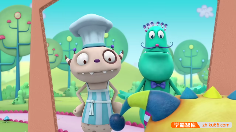 儿童英语启蒙动画片《小怪兽亨利Henry Hugglemonster》动画片第一季全26集-英文动画-第2张