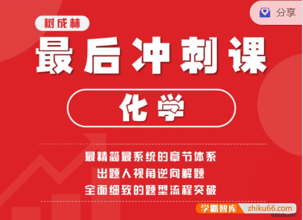 【树成林教育】2022树成林新宇老师高考化学最后冲刺课程
