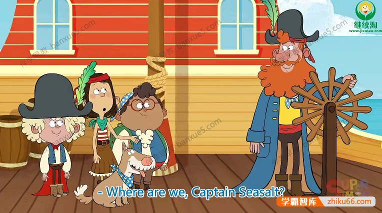 英语单词启蒙动画《海岸船长和ABC海盗Captain Seasalt The ABC Pirates》英文版全26集-英文动画-第4张