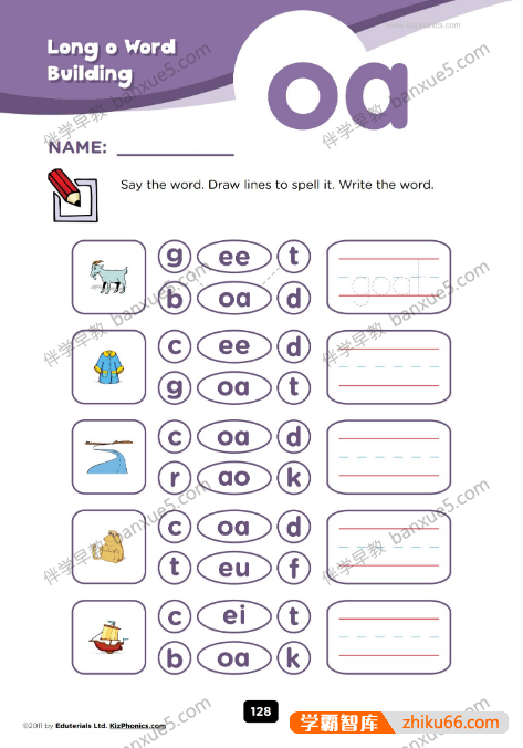 自然拼读教材《kizphonics》Pre-G2共6级PDF电子版-英语启蒙-第4张