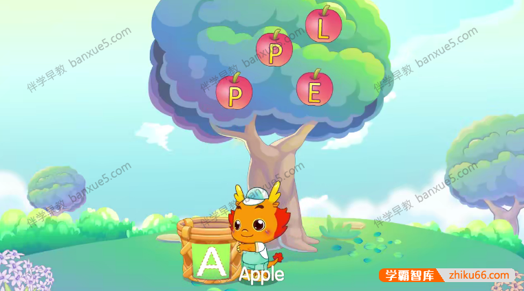 儿童英语启蒙26个英文字母动画《小伴龙快乐学英语》全26集-英语启蒙-第2张