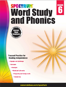 自然拼读练习册《Spectrum Word and Phonics》GK-G6共7册PDF