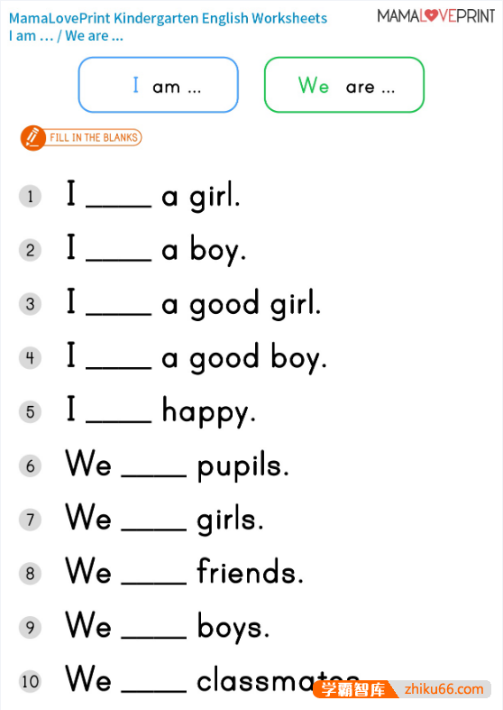 超完整的小学英语语法作业纸300页PDF电子版-小学英语-第3张
