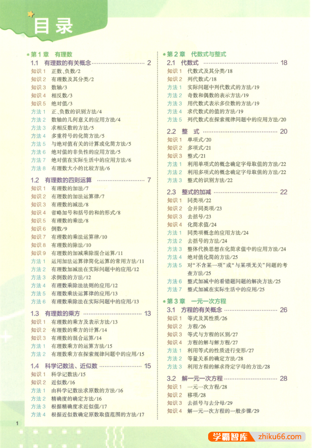 2023版53初中数学知识清单PDF电子文档-初中数学-第2张