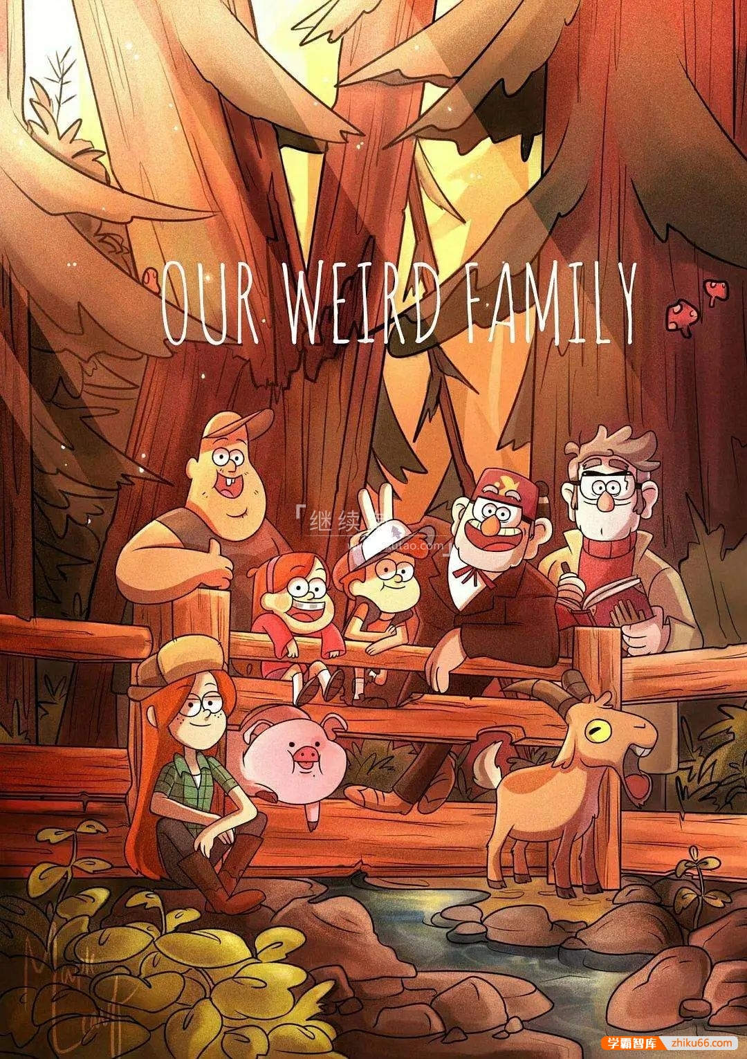 迪士尼英文动画片《Gravity Falls怪诞小镇》全1-2季共40集中英双语版+音频+双语剧本+台词本-中文动画-第2张